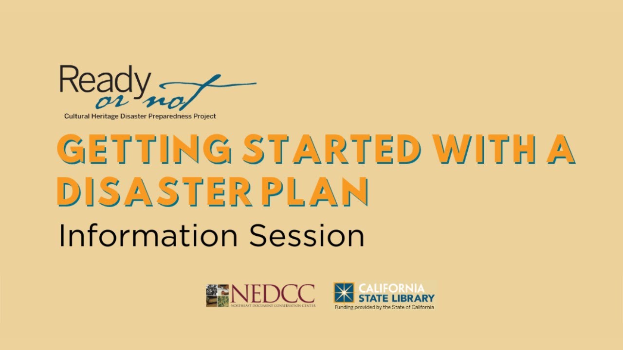 Getting Started with a Disaster Plan