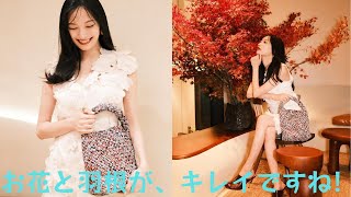 大政絢、透明感のある白い肌にお花モチーフの白のワンピース姿 ”美しすぎる”ショットに大反響