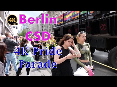 Berlin CSD Pride parade Berlin 4K, so many people | 2023 Clip1