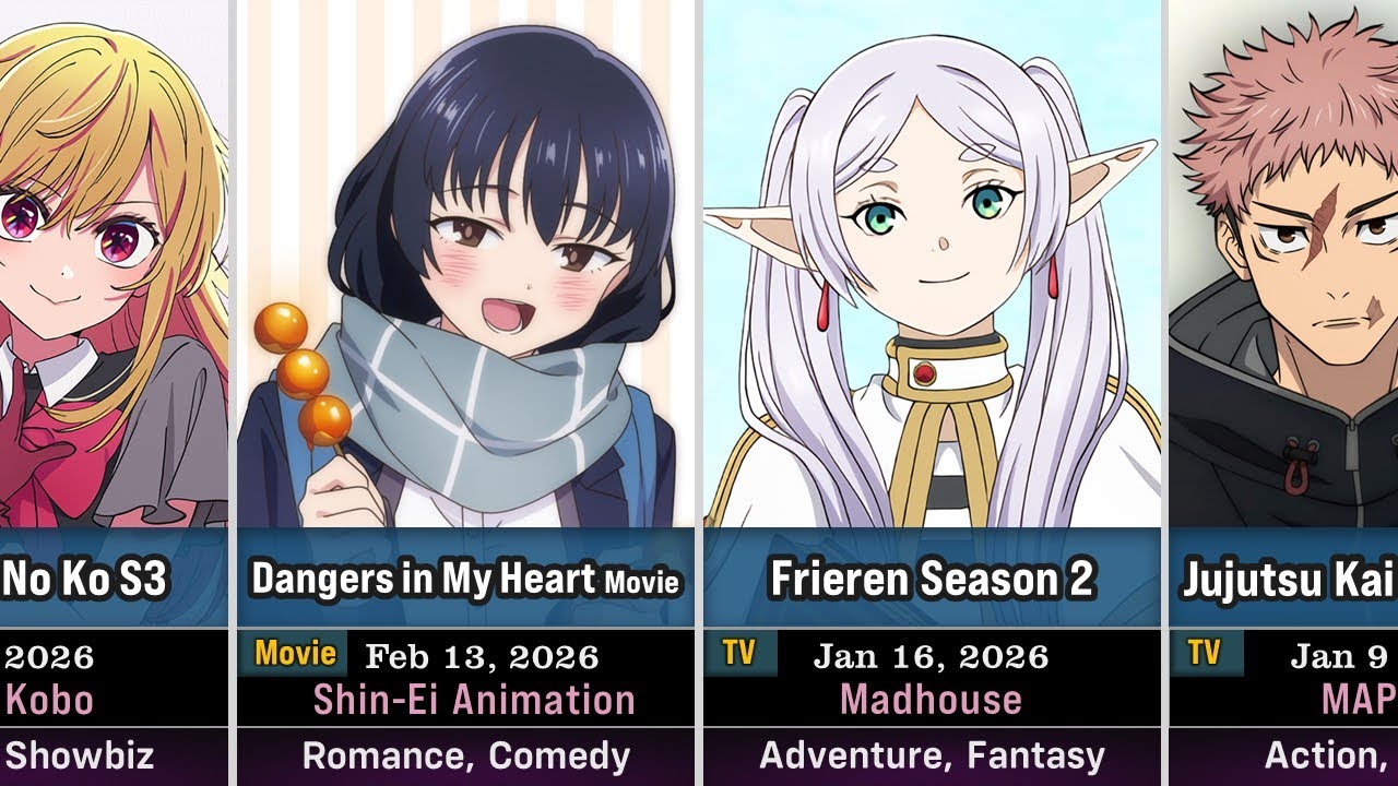 90 Upcoming Anime in Winter 2026 | January to March