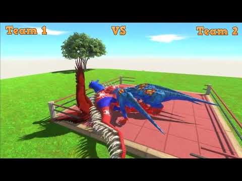 Spider Man I Rex vs T Rex Evolution With Boxing Dino Fight   Animal Revolt Battle Simulator
