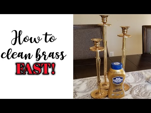 HOW TO CLEAN BRASS IN 1 MINUTE!| EASY CLEANING HACK