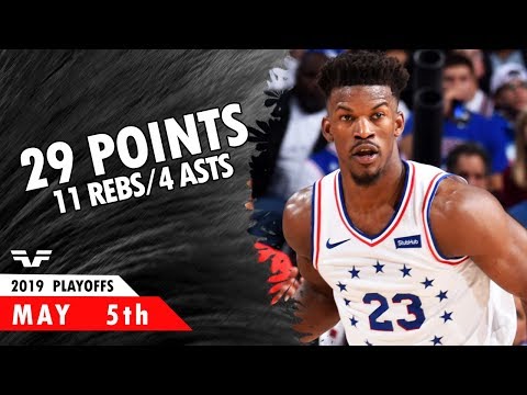Jimmy Butler - ECSF Game 4 - 2019 NBA Playoffs - 76ers vs Raptors - 29 Pts, 11 Rebs, 4 Asts