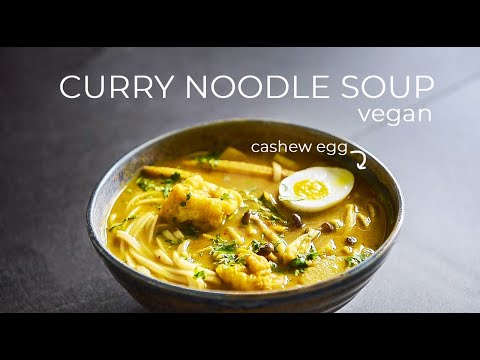 VEGAN CURRY NOODLE SOUP RECIPE WITH MY SIGNATURE...