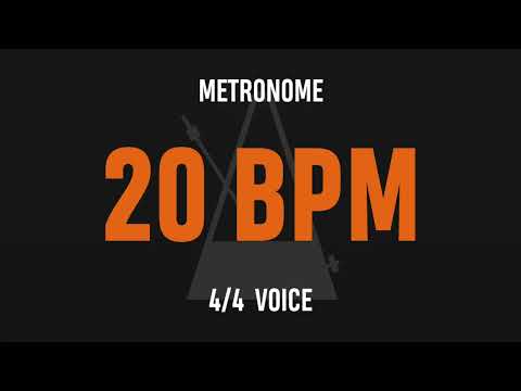 20 BPM 4/4 - Best Metronome (Sound : Voice)