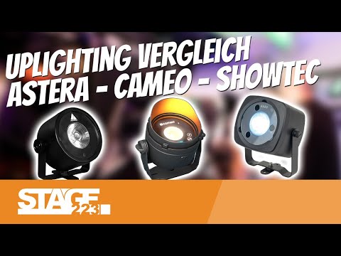 Astera AX3 vs. Cameo DROP B1 vs. Showtec Event Dot 15 | Uplighting PARs im Vergleich