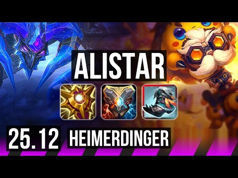 ALISTAR & Sivir vs HEIMERDINGER & Zeri (SUP) | KR Master | 25.12