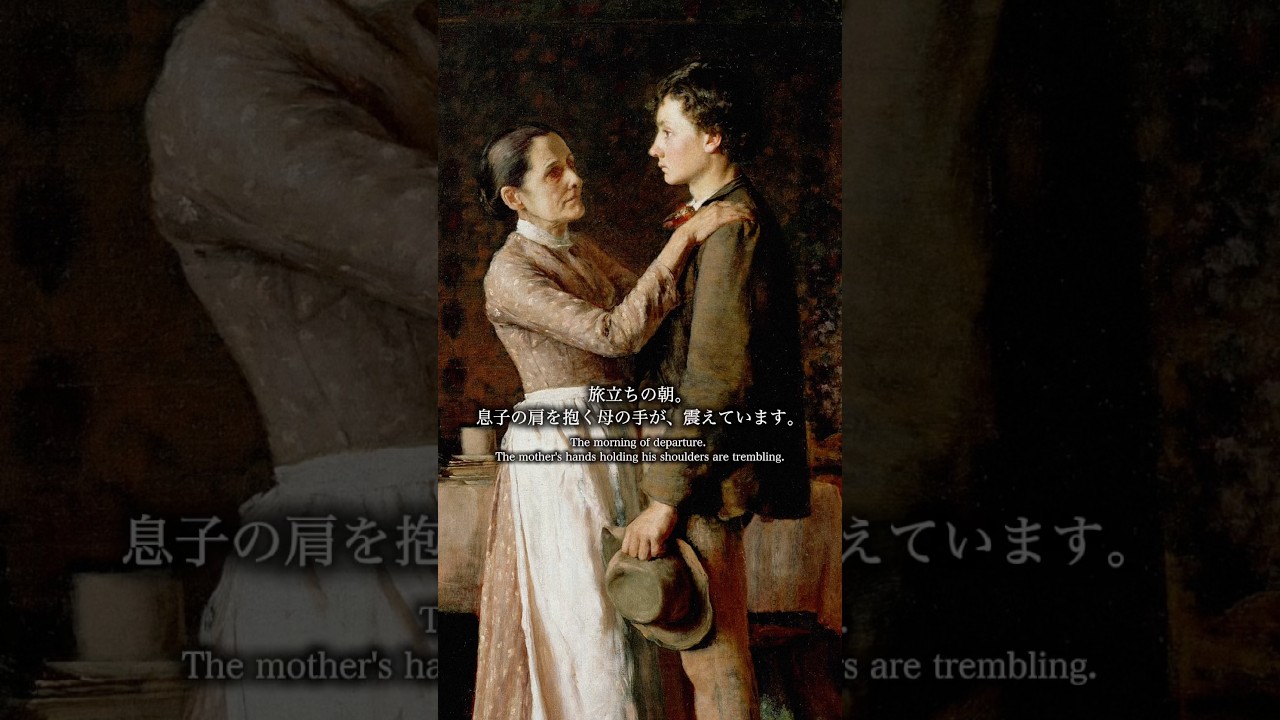 なぜ少年は母と目を合わせられないのか？誰もが「自分の家族」を思い出す名画 - 家を離れて (トーマス・ホヴェンデン) #アート #美術 #painting