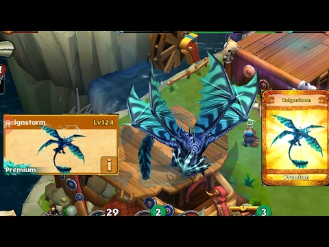 Reignstorm max level 124-premium dragon||Dragons rise of berk