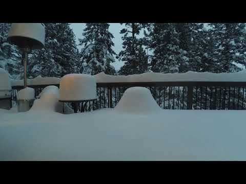 Thirty Inch Snow Time Lapse in Evergreen Colorado - March 2021