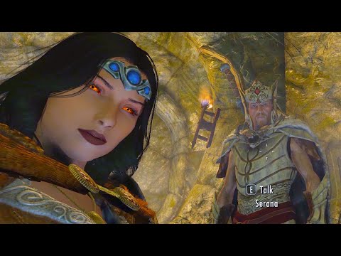 Serana and Lucien Flavius about Ustengrav. Skyrim Anniversary Edition