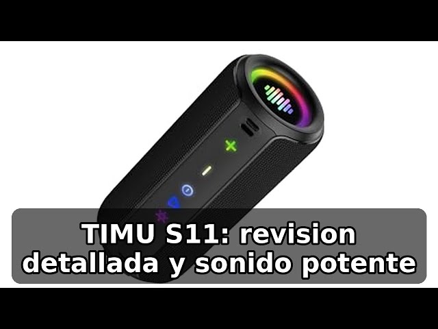 Vídeo relacionado con TIMU Altavoz Bluetooth 5.4 Potente, 25W Altavoces Bluetooth con 2 Modos EQ, Correa de Transporte, Compatible con PC, 8 Modos RGB, 24H de Reproducción, Emparejamiento TWS, IPX7, Micro SD y AUX