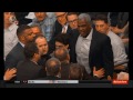 Charles Oakley escorted out of Madison Square Garden after shoving security