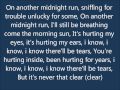 example midnight run lyrics