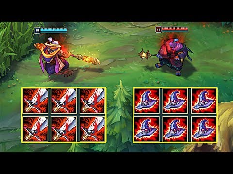 AD JAX vs AP JAX FULL BUILD FIGHTS