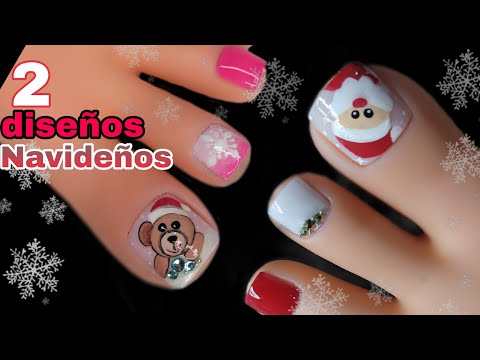 2 Diseños DE UÑAS  NAVIDEÑOS #miarteentusuñas #Nailart 💅