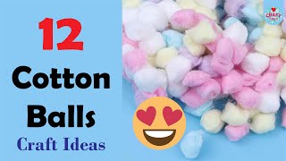 12 Cotton Balls Craft Ideas | @CraftStack