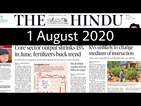 1 August 2020 The Hindu Editorial Analysis | Editorials Simplified | Ayushi Joshi | Achieve IAS