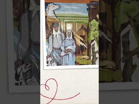 UN MURAL QUE REFLEJA LA HISTORIA DE  AYACUCHO , PROVINCIA DE BUENOS AIRES