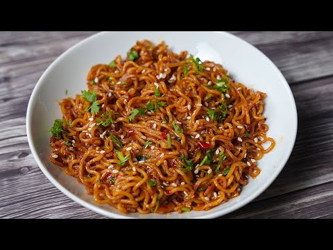 Spicy Chili Garlic Noodles Recipe | Chili Garlic Maggi Recipe