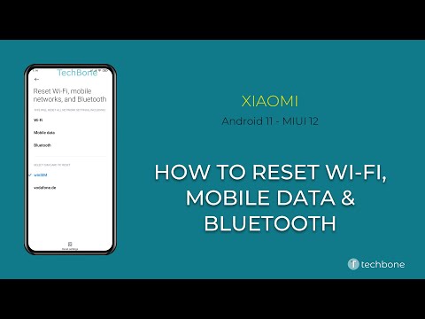 How to Reset Wi-Fi, Mobile data & Bluetooth - Xiaomi [Android 11 - MIUI 12]