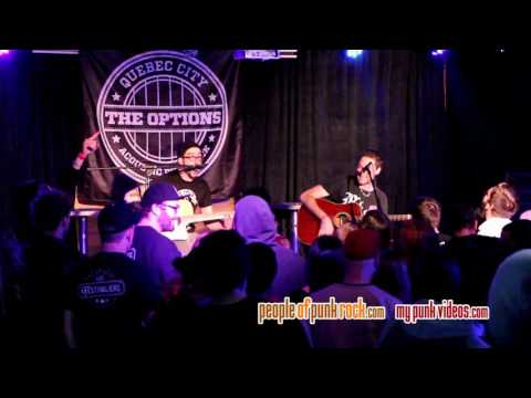 THE OPTIONS - Time's Running Out @ Acoustic Fest, Québec City QC - 2016-11-04