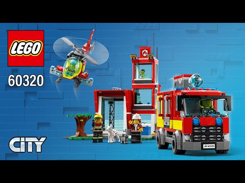 LEGO® City Fire Station (60320)[540 pcs] Step-by-Step Building Instructions | Top Brick Builder