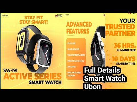 Sw-191 Active🔥Ubon Watch Connect To Phone | Ubon Smart Watch Kaise Connect Kare | Ubon Watch Connect