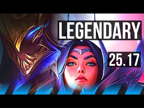 ZED vs IRELIA (MID) | 6 solo kills, Legendary, 17/4/6 | EUW Master | 25.17