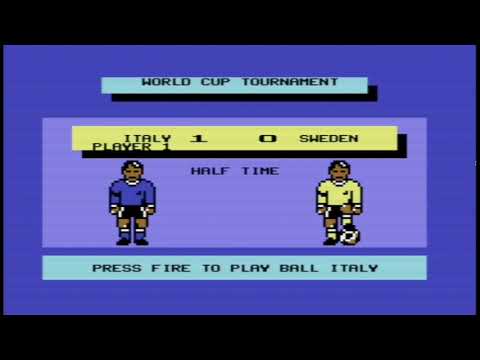 MicroProse Soccer (Commodore 64 Version) - World Cup Longplay - As Italy