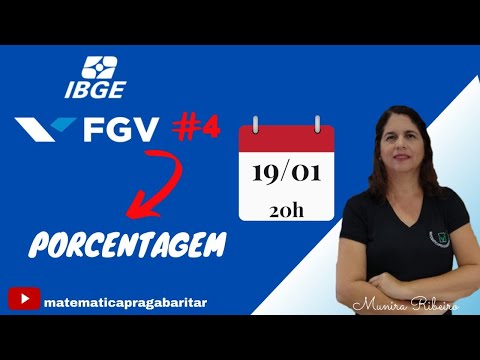 FGV -Questões de concurso IBGE - PORCENTAGEM