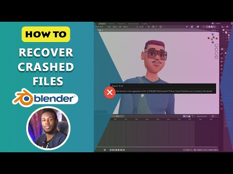 How to Recover Crashed Files in Blender