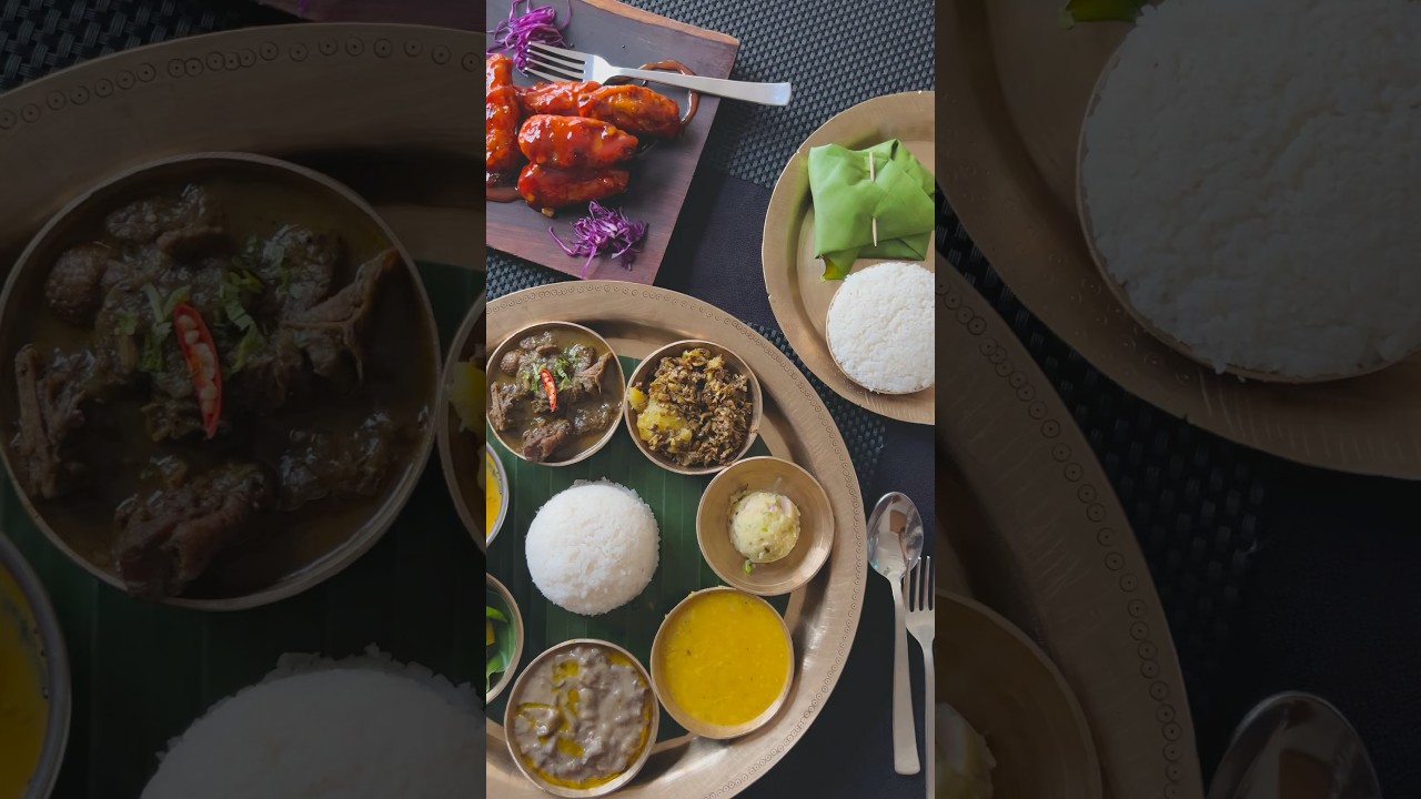 Authentic Assamese Thali | A must-try in Guwahati! #assamesethali #nonvegthali #guwahaticity