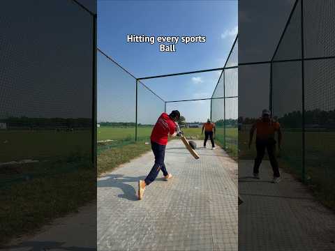 Hitting every sports ball 🥶 #cricket #cricketshorts #cricketwithnihal