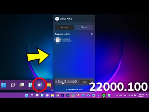 New Windows 11 Build 22000.100 - Microsoft Teams Chat, New Microsoft Store, Taskbar Icons & Fixes