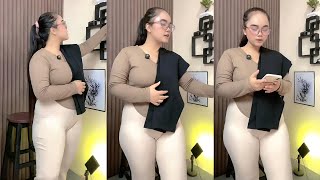 Download lagu Beautiful, sweet, naturally radiant mom loves selling trousers that are perfect for work mp3