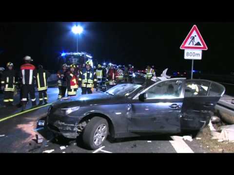 Unfall A70 bei Werneck