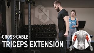 Cross-Cable Triceps Extension exercise video thumbnail