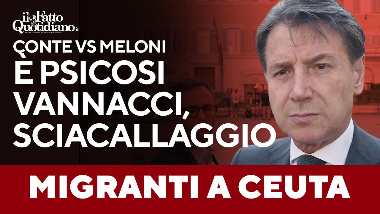 Conte: “Su Ceuta la psicosi Vannacci spinge il governo Meloni a operazioni di sciacallaggio”