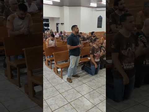 Terço dos homens Paróquia Santo Antônio de Pádua Mineiros Goiás.