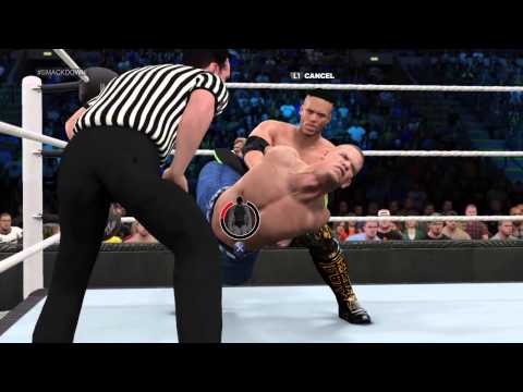 WWE 2K15 my career pt 32 darell vs john cena/barron blade's vicious attack