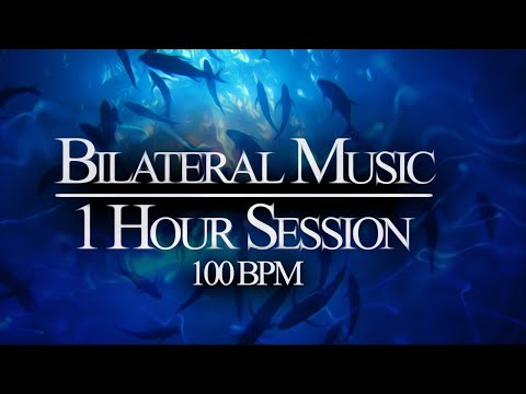 100 BPM * One Hour Bilateral Music Session 🎧 Anxiety, Stress, Insomnia, PTSD Relief | Fish Aquarium