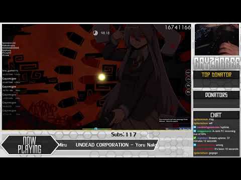 [Live] Gayzmcgee | UNDEAD CORPORATION - Yoru Naku Usagi wa Yume [Lunatic] +DT 98.71% {#36 451pp FC}