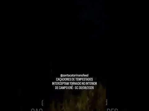 🌪️ TORNADO É INTERCEPTADO POR CAÇADORES DE TEMPESTADES EM SANTA CATARINACaçadores de tempestade