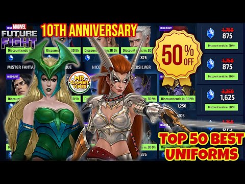 (GUIDE) 🚨 ALL UNIFORMS 50% DISCOUNT SOON 🚨 TOP 50 BEST UNIFORMS | Marvel Future Fight