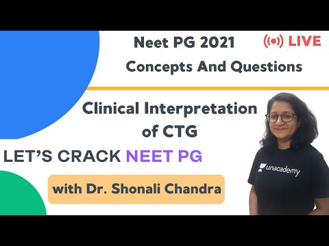 Clinical Interpretation of CTG | Target NEET PG 2021 | Dr. Shonali Chandra