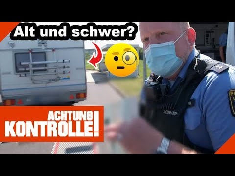 "Älteres Baujahr!" 🤨 Wohnwagen alt und ÜBERLADEN? | Kabel Eins | Achtung Kontrolle