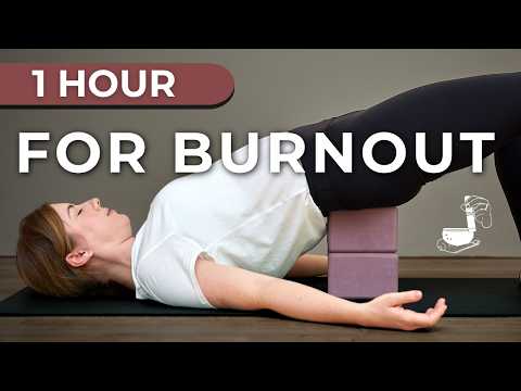 Full Body Yin Yoga for Fatigue & Burnout with Relaxing Music | 1 Hour Energy Restore