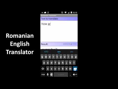 Romanian English Translator Video