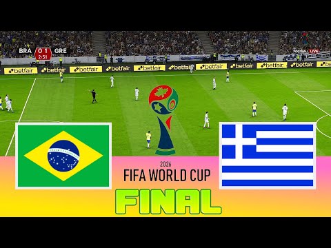 BRAZIL vs GREECE - Final FIFA World Cup | Full Match All Goals | Football Match